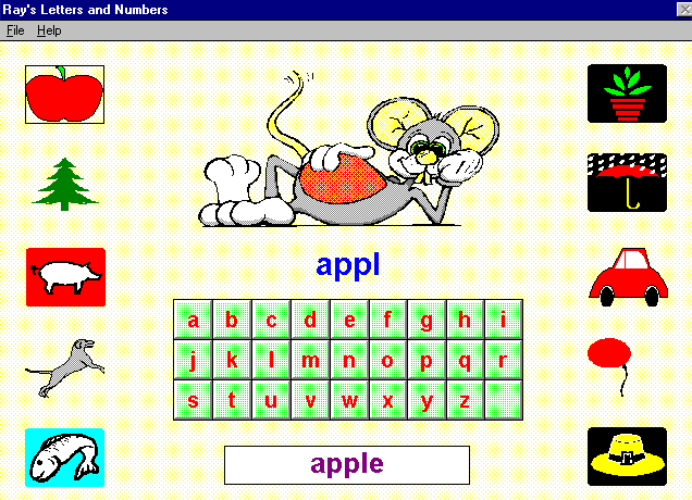 Ray\'s Letters and Numbers Screenshot